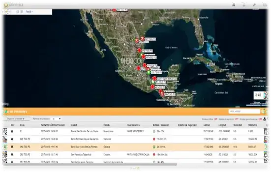 TECARMEX – Sistema de rastreo satelital Omnitracs para monitoreo de flotilla 24/7